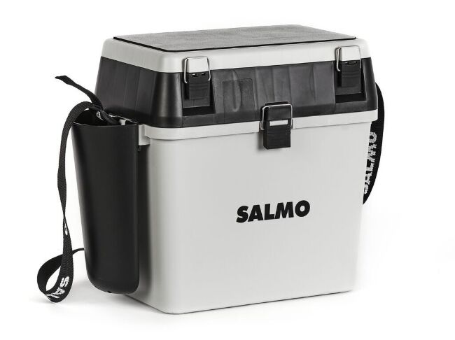 Ящик рыболовный зимний Salmo 2-х ярус.(из 5-ти частей) пласт. 39.5x24.5x38см сер. Ящик рыболовный зимний Salmo 2-х ярус.(из 5-ти частей) пласт. 39.5x24.5x38см сер.