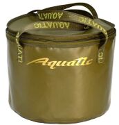 Ведро для замешивания корма герметичное с крышкой AQUATIC 25л, 34х26см, хаки В-05Х