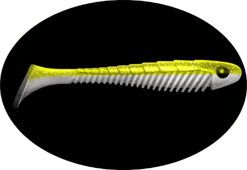 Приманка ZUB Bigfoot 133мм цвет 404 желтый светящийся 3шт/уп