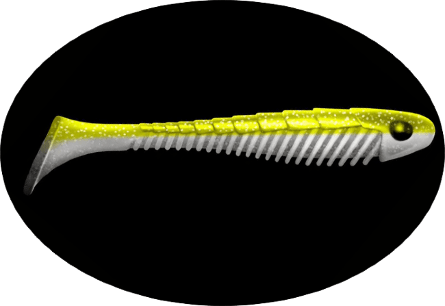 Приманка ZUB Bigfoot 133мм цвет 404 желтый светящийся 3шт/уп