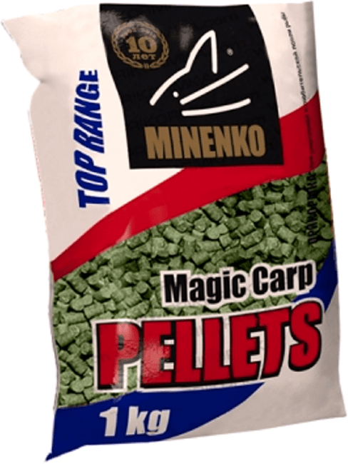Пеллетс MINENKO Magic Carp PELLETS Мидии 1кг темный