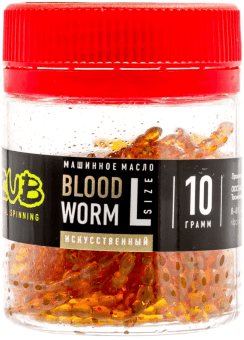 Мотыль искусственный ZUB BLOODWORM моторное масло Мотыль искусственный ZUB BLOODWORM моторное масло