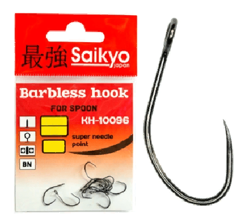 Крючок SAIKYO KH-10096 Barbless BN №5 10шт/уп