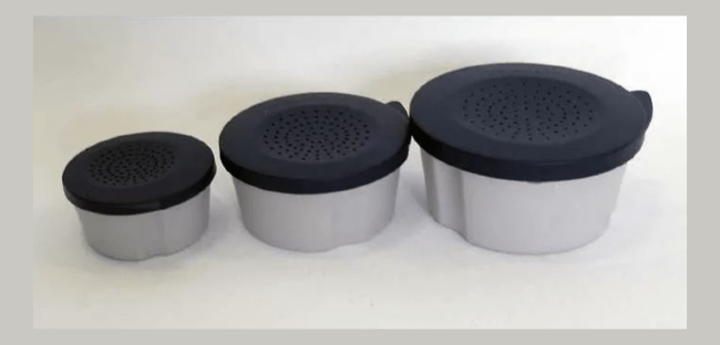 Набор коробок для червей AQUATECH #227911: Ø70*36мм; Ø90*46мм; Ø110*56мм