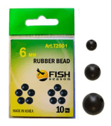 Бусина резиновая FISH SEASON Rubber Bead Ø6мм отв:1.2мм 10шт/уп 2001TF Бусина резиновая FISH SEASON Rubber Bead Ø6мм отв:1.2мм 10шт/уп 2001TF
