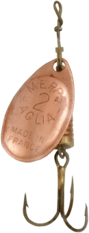 Блесна вращающаяся MEPPS Aglia CU (медь) №2 4,5гр Блесна вращающаяся MEPPS Aglia CU (медь) №2 4,5гр