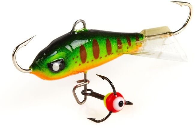 Балансиры Lucky John 3шт набор 3 MIX окуневый 2 с тройниками Балансиры Lucky John 3шт набор 3 MIX окуневый 2 с тройниками