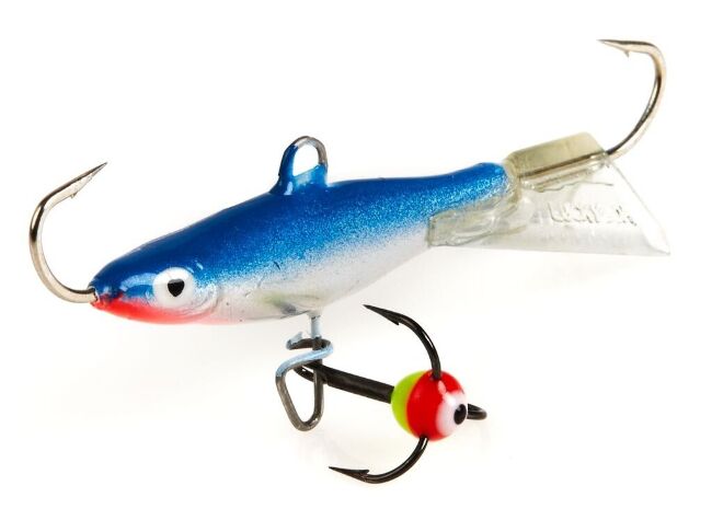 Балансиры Lucky John 3шт набор 3 MIX окуневый 2 с тройниками Балансиры Lucky John 3шт набор 3 MIX окуневый 2 с тройниками