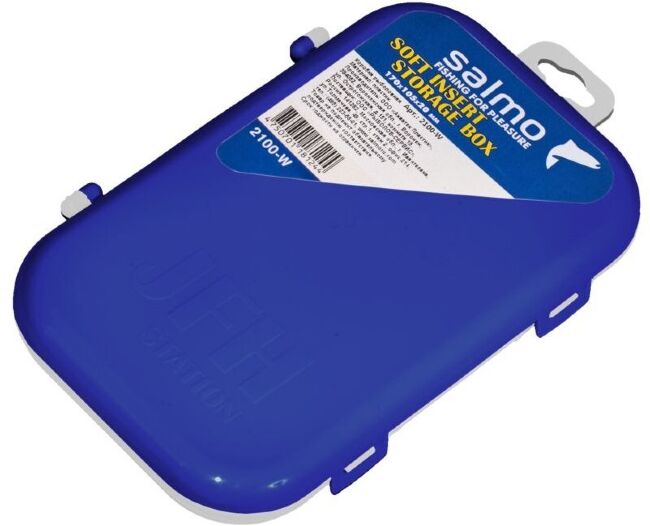 Коробка для приманок зимняя пластмассовая Salmo с мяг. вклад. Коробка для приманок зимняя пластмассовая Salmo с мяг. вклад.