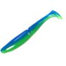 Виброхвост GROWS CULTURE Samurai One`Up Shad 4.0" 10.0см 9.5гр #38 Chartreuse/ Blue 5шт/уп