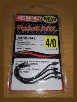 Крючок офсетный OWNER 5136-4/0 Twistlock SOS черный кован 4шт/уп Крючок офсетный OWNER 5136-4/0 Twistlock SOS черный кован 4шт/уп