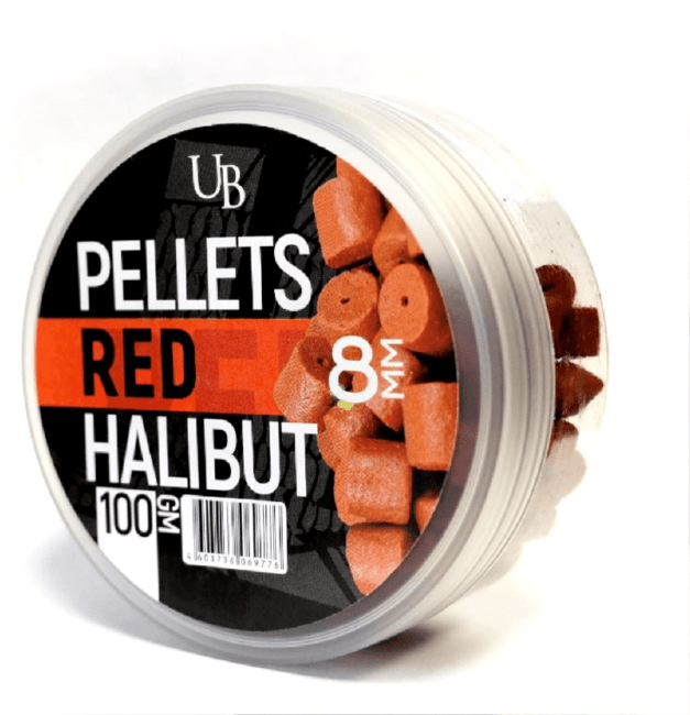 Пеллетс насадочный Ultrabaits Red Halibut 8мм 100гр Пеллетс насадочный Ultrabaits Red Halibut 8мм 100гр