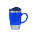 Термокружка пластик с крышкой поильником 400мл цвет синий (077-В) 700730