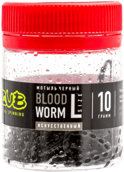 Мотыль искусственный ZUB BLOODWORM  чёрный Мотыль искусственный ZUB BLOODWORM  чёрный