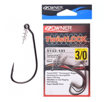Крючок офсетный OWNER 5132-3/0 Twistlock CPS черный кован 4шт/уп Крючок офсетный OWNER 5132-3/0 Twistlock CPS черный кован 4шт/уп