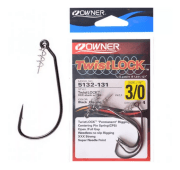 Крючок офсетный OWNER 5132-3/0 Twistlock CPS черный кован 4шт/уп Крючок офсетный OWNER 5132-3/0 Twistlock CPS черный кован 4шт/уп
