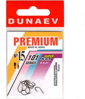 Крючок DUNAEV Premium 101 #15 Ø0.41мм 10шт/уп Крючок DUNAEV Premium 101 #15 Ø0.41мм 10шт/уп