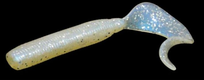 Твистер ALLVEGA Cigar Grub 9.5см 7.5гр 5шт/уп #024 pearl silver flake