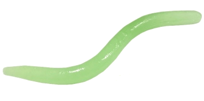 Силиконовая приманка TROUT ZONE Wake Worm-2 3.2" Glow сыр 11шт/уп