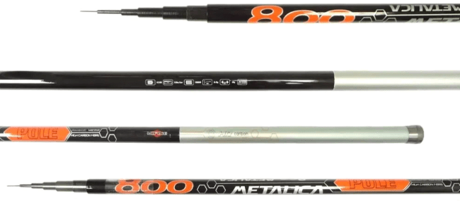 Удилище без колец MIFINE Metalica Pole 8.0м 10-30гр 8-част 413-800