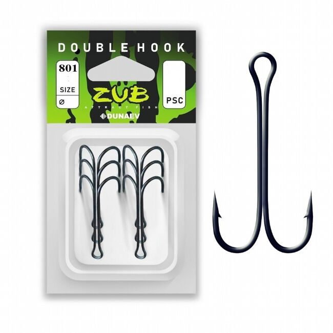 Крючок двойной ZUB 801 Long #2/0 5шт/уп Крючок двойной ZUB 801 Long #2/0 5шт/уп