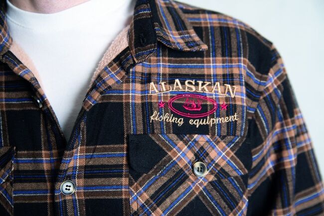 Рубашка ALASKAN с меховой подкладкой, коричневая клетка XS (AFSBRCXS)