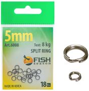 Кольцо заводное FISH SEASON Split Ring Ø5мм 8кг 18шт/уп 6008-05F Кольцо заводное FISH SEASON Split Ring Ø5мм 8кг 18шт/уп 6008-05F