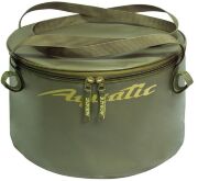 Ведро для замешивания корма герметичное с крышкой AQUATIC 20л, 36х20см, хаки В-06Х