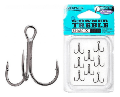 Тройной крючок OWNER ST-36BC-02 6шт/уп Тройной крючок OWNER ST-36BC-02 6шт/уп