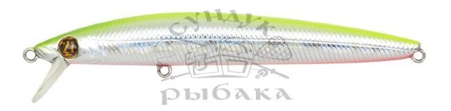 Воблер PONTOON21  Marionette Minnow 90SP-SR 90мм 7.4гр 0,3-0,5м A62 CRASH FRESH CHARTREUSE SILVER