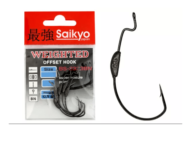 Крючок SAIKYO BS-2333 Weighted BN №1/0 5шт/уп Крючок SAIKYO BS-2333 Weighted BN №1/0 5шт/уп