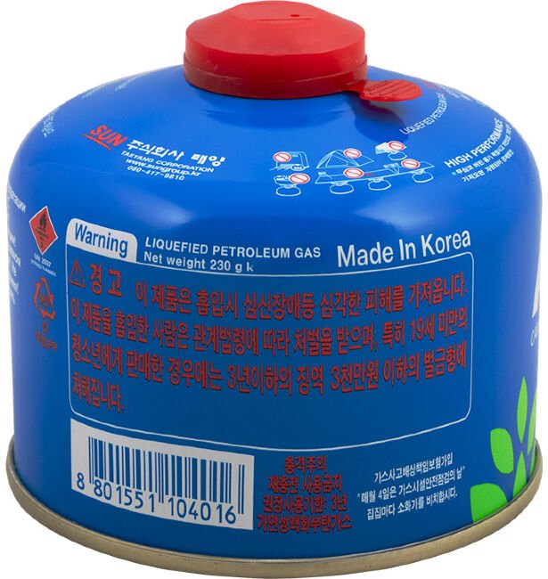 Газ всесезонный ALPS клапан:резьбовой 230гр/520куб.см