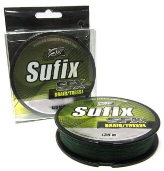 Плетёный шнур SUFIX SFX Braid зеленый 135м 0.26мм 15кг