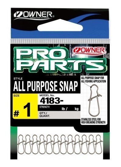 Застежка OWNER 4183-00 PRO Parts All Purpose Snap №01 10.9кг стальной 12шт/уп