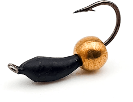 Мормышка вольфрам WORMIX Уралка с латунным шариком 0,4 гр.Ø2.0мм