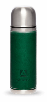 Термос АРКТИКА 108-500 с узким горлом с кожаной вставкой 0.5л зеленый Термос АРКТИКА 108-500 с узким горлом с кожаной вставкой 0.5л зеленый