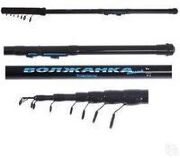 Удилище с кольцами ВОЛЖАНКА 6.3м (8 секций) тест до 25гр (карбон 30%) 015-0002