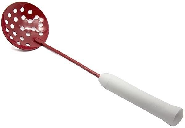 Черпак-шумовка металлический с пенопласт ручкой Ø110*360 цв:в ассорт