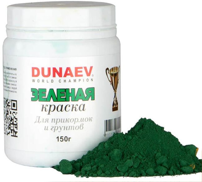 Краска DUNAEV зелёная 150гр Краска DUNAEV зелёная 150гр
