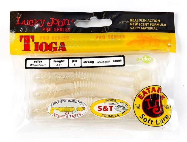 Виброхвост LUCKY JOHN Pro Series Tioga 3.4" 86мм #T47 6шт/уп 140127-T47 Виброхвост LUCKY JOHN Pro Series Tioga 3.4" 86мм #T47 6шт/уп 140127-T47