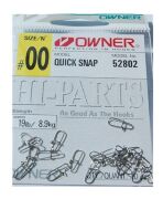 Застежка OWNER 52802-00 Quick Snap №00 8.9кг стальной 20шт/уп