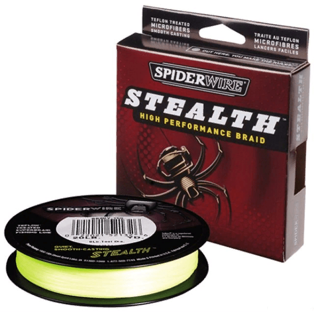 Плетеный шнур Spiderwire Stealth yellow  270m 0,20mm 18.1kg