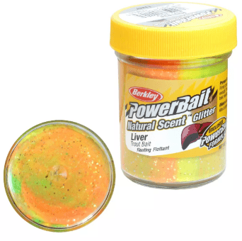 Паста форелевая Berkley Powerbait Natural Scent Glitter Trout Bait (50г) Liver Rainbow 1239485 Паста форелевая Berkley Powerbait Natural Scent Glitter Trout Bait (50г) Liver Rainbow 1239485