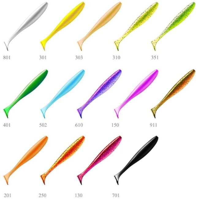 Виброхвост ZUB Izi 50мм цвет 201 оранжевый 10шт/уп Виброхвост ZUB Izi 50мм цвет 201 оранжевый 10шт/уп