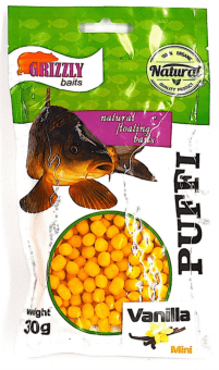 Воздушное тесто плавающее GRIZZLY BAITS Puffi Vanilla mini 30гр/уп Воздушное тесто плавающее GRIZZLY BAITS Puffi Vanilla mini 30гр/уп