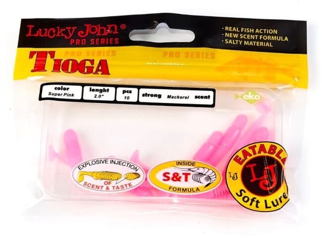 Виброхвост LUCKY JOHN Pro Series Tioga 2" 50мм #F05 10шт/уп 140102-F05 Виброхвост LUCKY JOHN Pro Series Tioga 2" 50мм #F05 10шт/уп 140102-F05