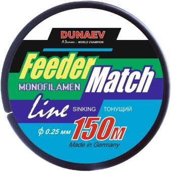 Леска монофил DUNAEV Feeder-Match Sinking Black 150м 0.25мм 5.80кг Леска монофил DUNAEV Feeder-Match Sinking Black 150м 0.25мм 5.80кг