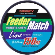 Леска монофил DUNAEV Feeder-Match Sinking Black 150м 0.25мм 5.80кг Леска монофил DUNAEV Feeder-Match Sinking Black 150м 0.25мм 5.80кг