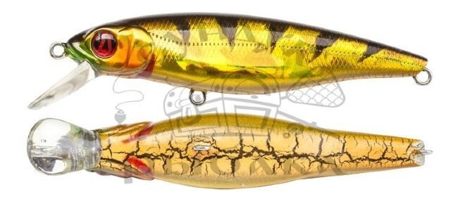 Воблер PONTOON21 GreedyGuts 99SP-SR 99мм 15.4гр  0,9-1,3м 437 CB Crash HG Gold Perch