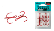 Тройной крючок OWNER ST-36RD-08 красный, 7 шт.уп.